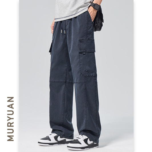 Street Style Deconstructed Lyocell Cargo Pants