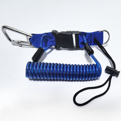 Cordon de sécurité pour caméra de plongée, câble à ressort en acier inoxydable pour caméras d'action GoPro, attache de sécurité pour lampe de poche