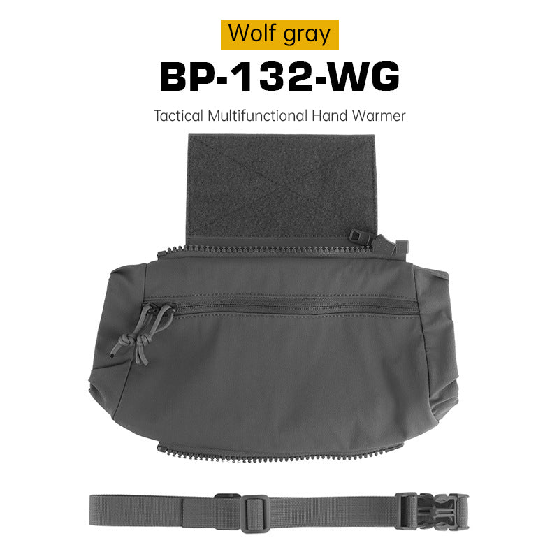 Tactical Hand Warmer Fanny Pack - 3-in-1 Winter Muff Pouch for Airsoft, Hunting, Camping