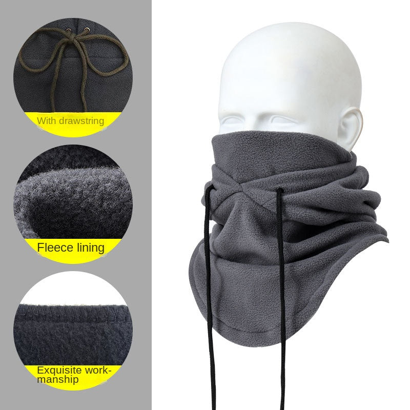 Chapeau de cyclisme d'hiver, cache-cou chaud et épais, cagoule de ski, masque facial en polaire