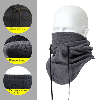 Chapeau de cyclisme d'hiver, cache-cou chaud et épais, cagoule de ski, masque facial en polaire